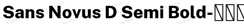 Sans Novus D Semi Bold字体转换